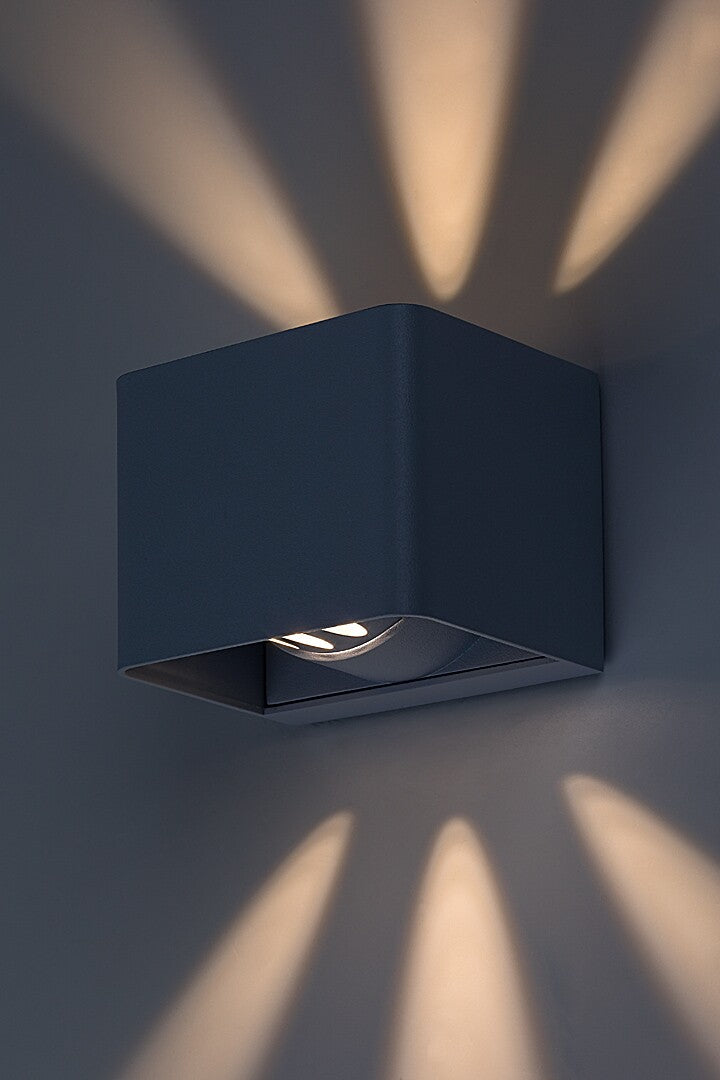 Aplica LED exterior Hallstatt, gri, 10W, 360lm, 3000K, IP54, Rabalux, 77170