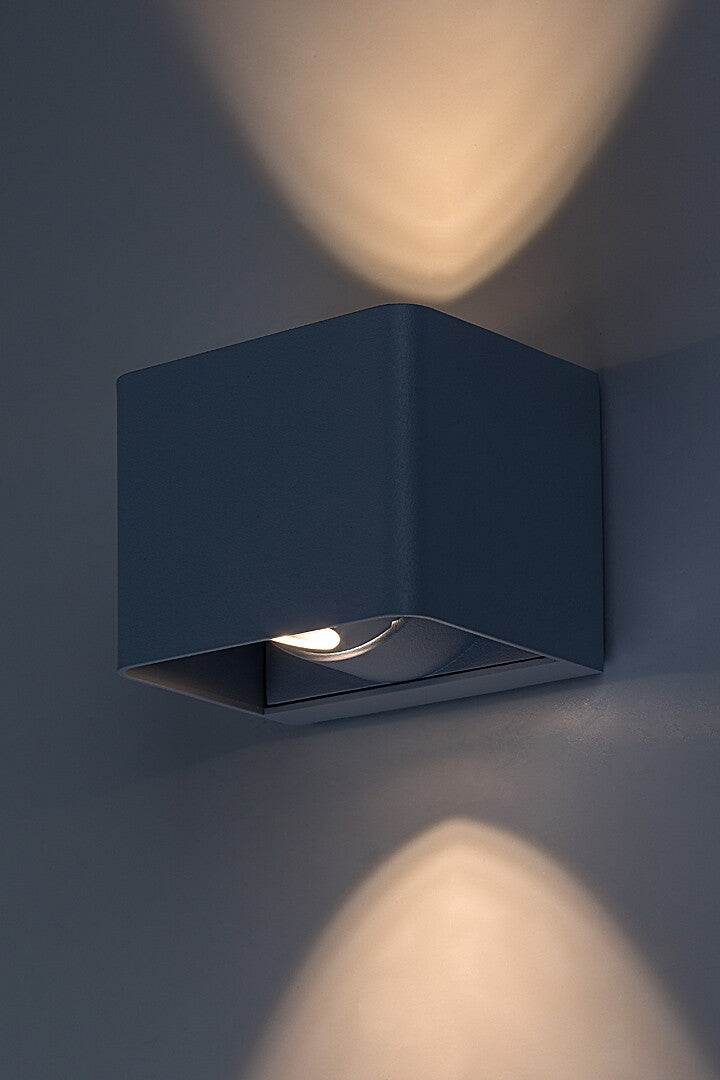 Aplica LED exterior Hallstatt, gri, 10W, 360lm, 3000K, IP54, Rabalux, 77170