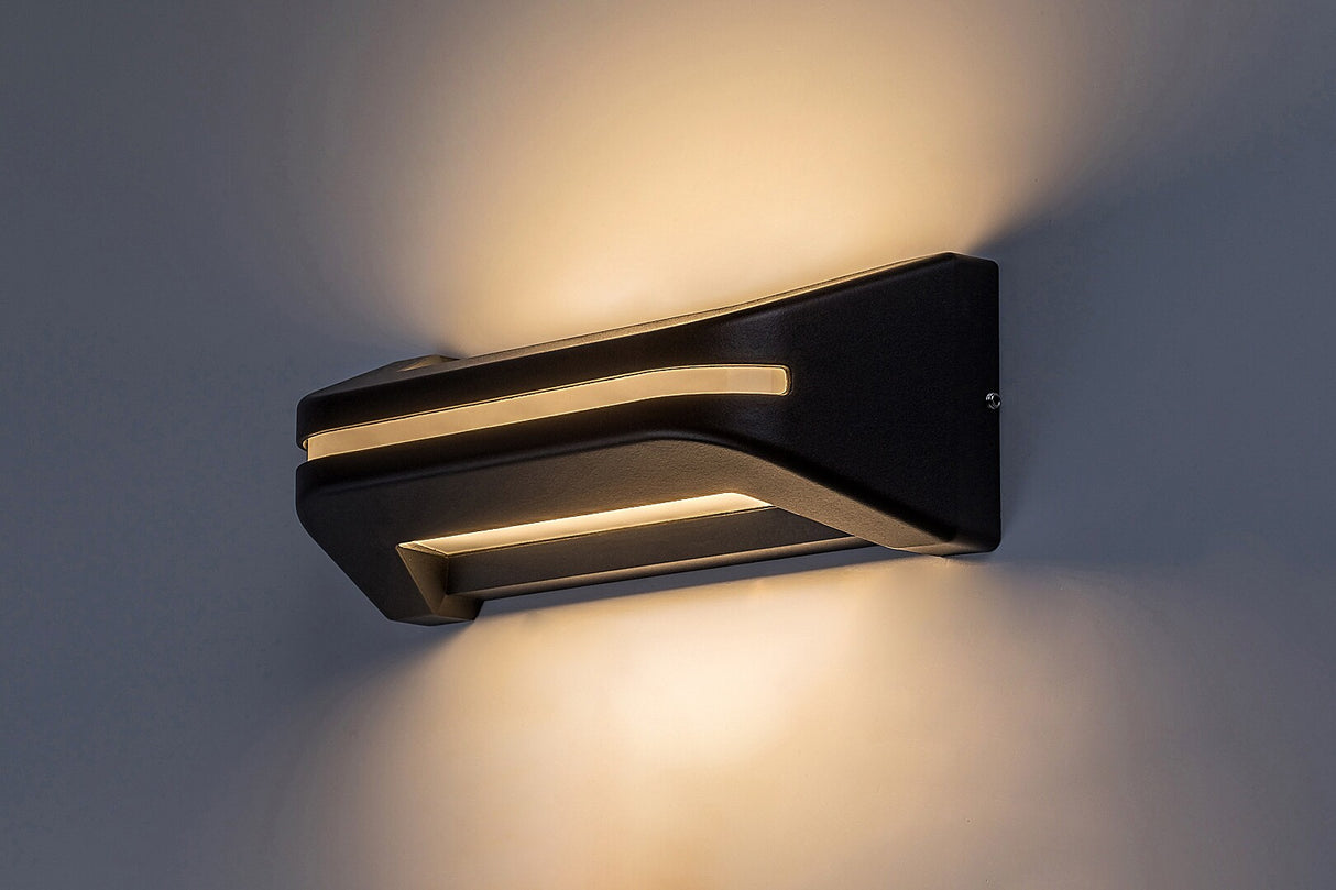 Aplica LED exterior Kobarid, negru, 20W, 800lm, 4000K, IP54, Rabalux, 77174