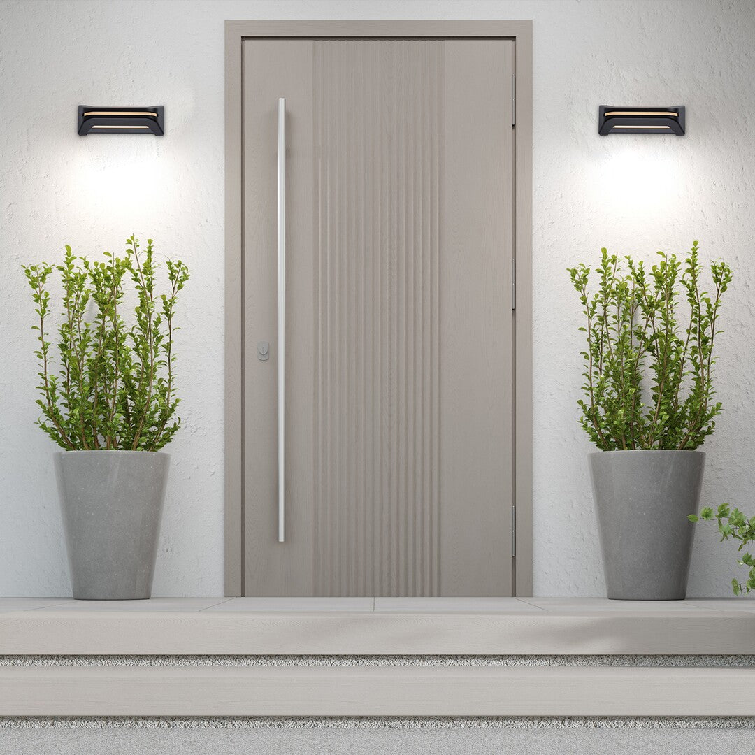 Aplica LED exterior Kobarid, negru, 20W, 800lm, 4000K, IP54, Rabalux, 77174