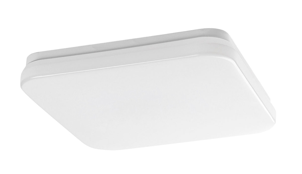 Plafoniera LED exterior Lowar, alb, 18W, 1100lm, 3000K, 4000K, 6000K, D.28.5cm, IP44, Rabalux, 77181