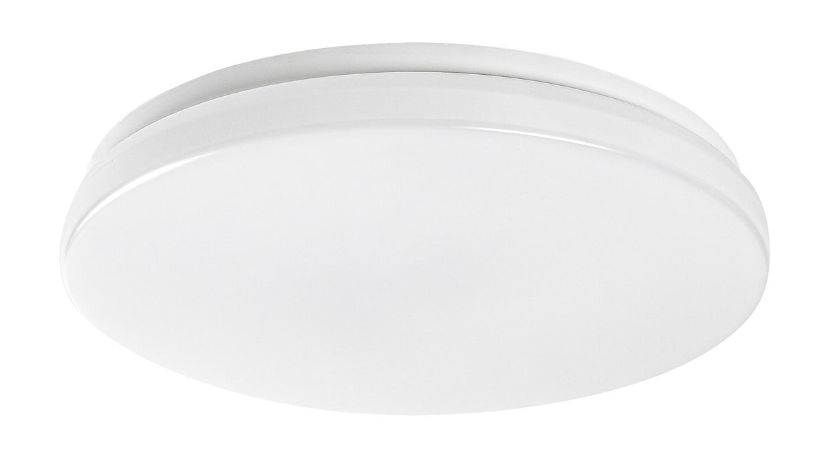 Plafoniera LED exterior Lowar, alb, 18W, 1100lm, 3000K, 4000K, 6000K, D.28.5cm, IP44, Rabalux, 77182