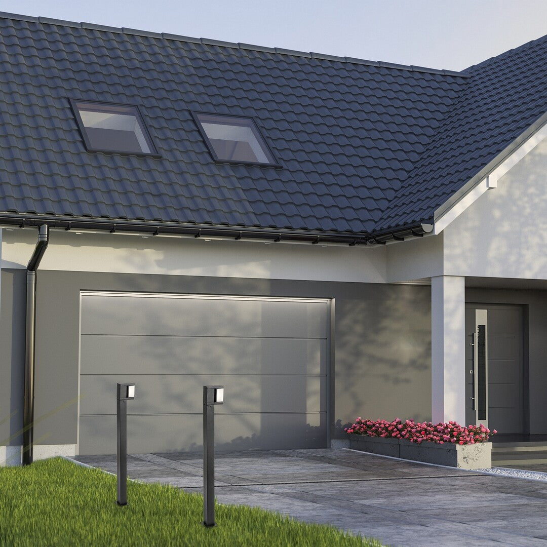 Stalp exterior LED Cubbington, negru, 10W, 740lm, 4000K, H.105, IP54, Rabalux, 77184