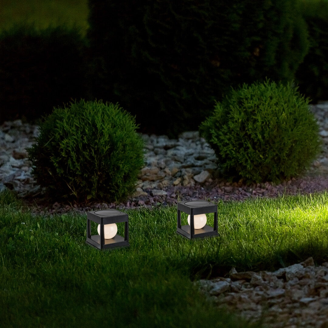 Lampa LED exterior solara Holne, negru, 0,3W, IP44, Rabalux, 77188