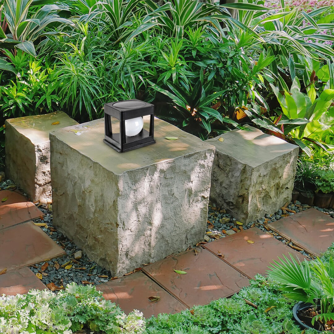 Lampa LED exterior solara Holne, negru, 0,3W, IP44, Rabalux, 77188