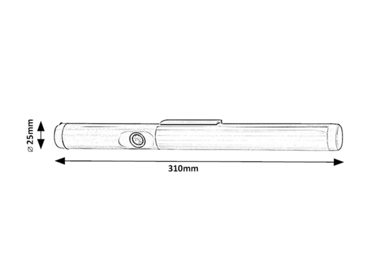 Aplica LED Rakar, argintiu, 3W, 180lm, 4000K, IP20, Rabalux, 78031