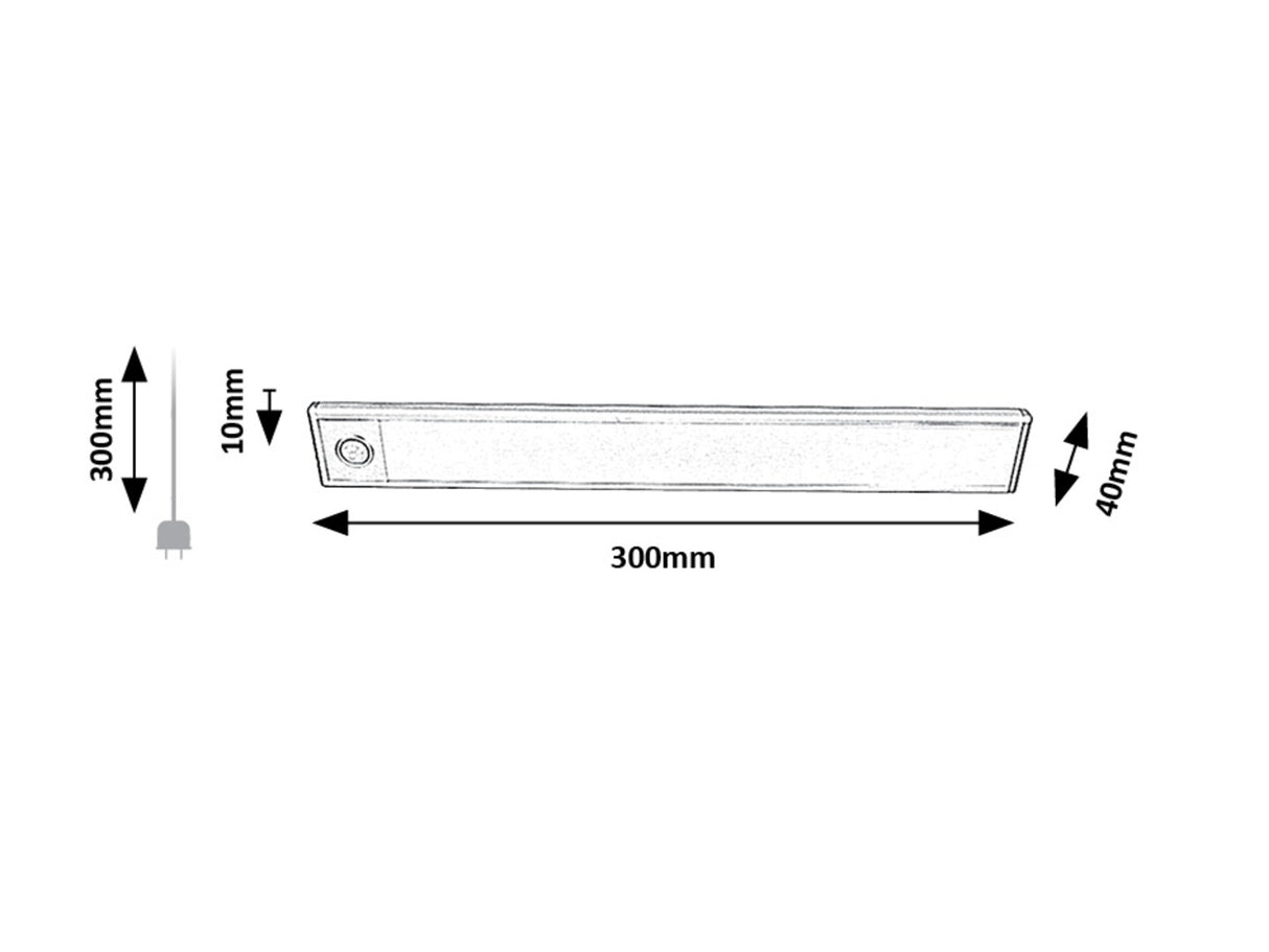 Corp led Ivanna, argintiu, LED 2W, 120lm, 4000K, IP20, Rabalux, 78035