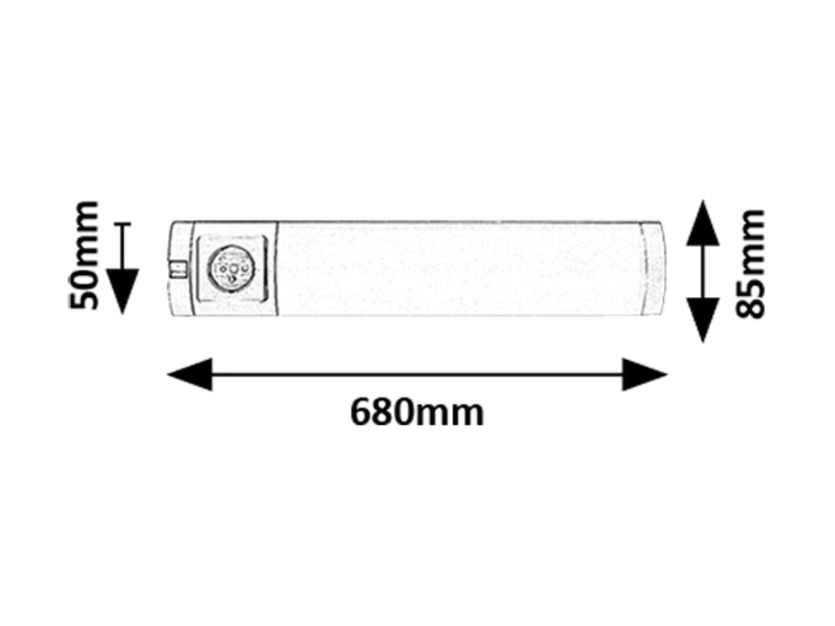Corp led Soft 2E, argintiu, LED 8W, 450lm, 4000K, IP20, Rabalux, 78039