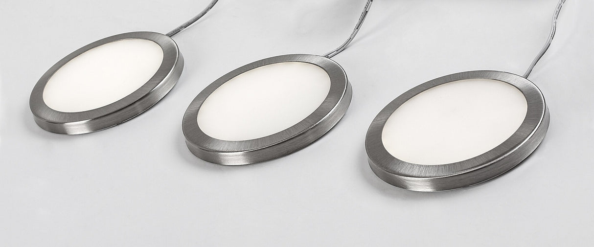 Aplica LED Socavi, argintiu, 3W, 100lm, 4000K, IP20, Rabalux, 78043