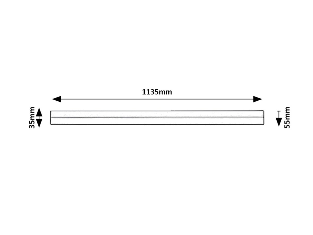 Corp led Band2, negru, LED 24W, 1650lm, 4000K, IP20, Rabalux, 78051