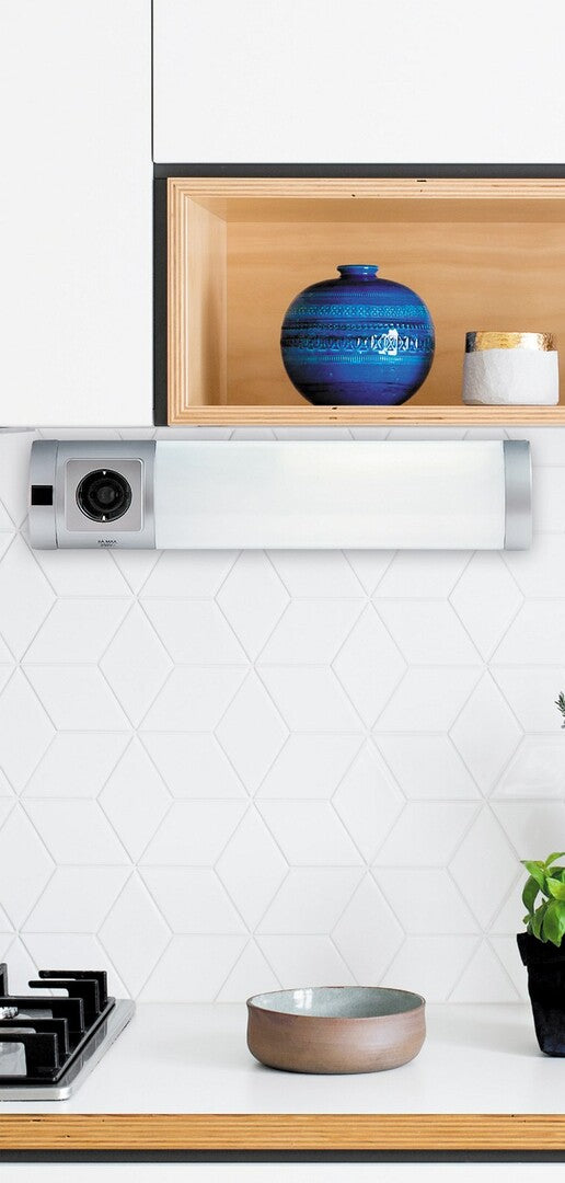 Corp led cu priza Soft 2, argintiu, LED 5W, 260lm, 4000K, L.45cm, Rabalux, 78055