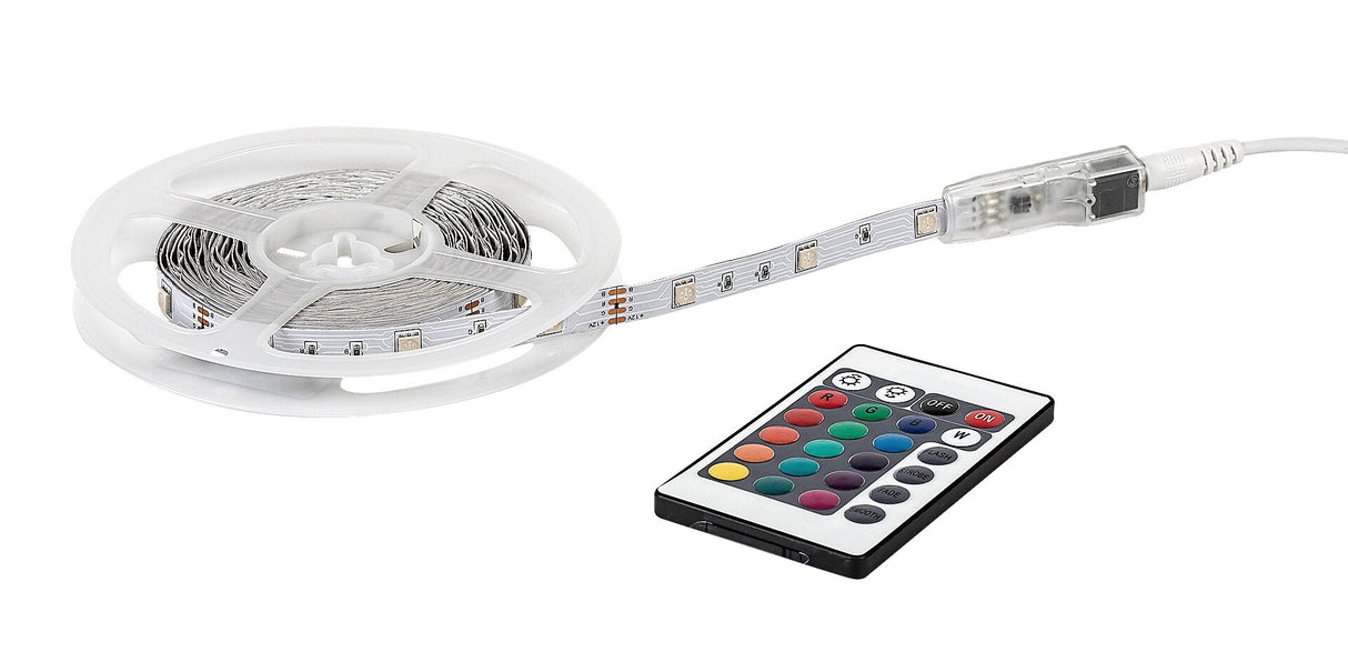 Banda led, 19W, RGB, 5M, telecomanda, IP20, Rabalux 79023