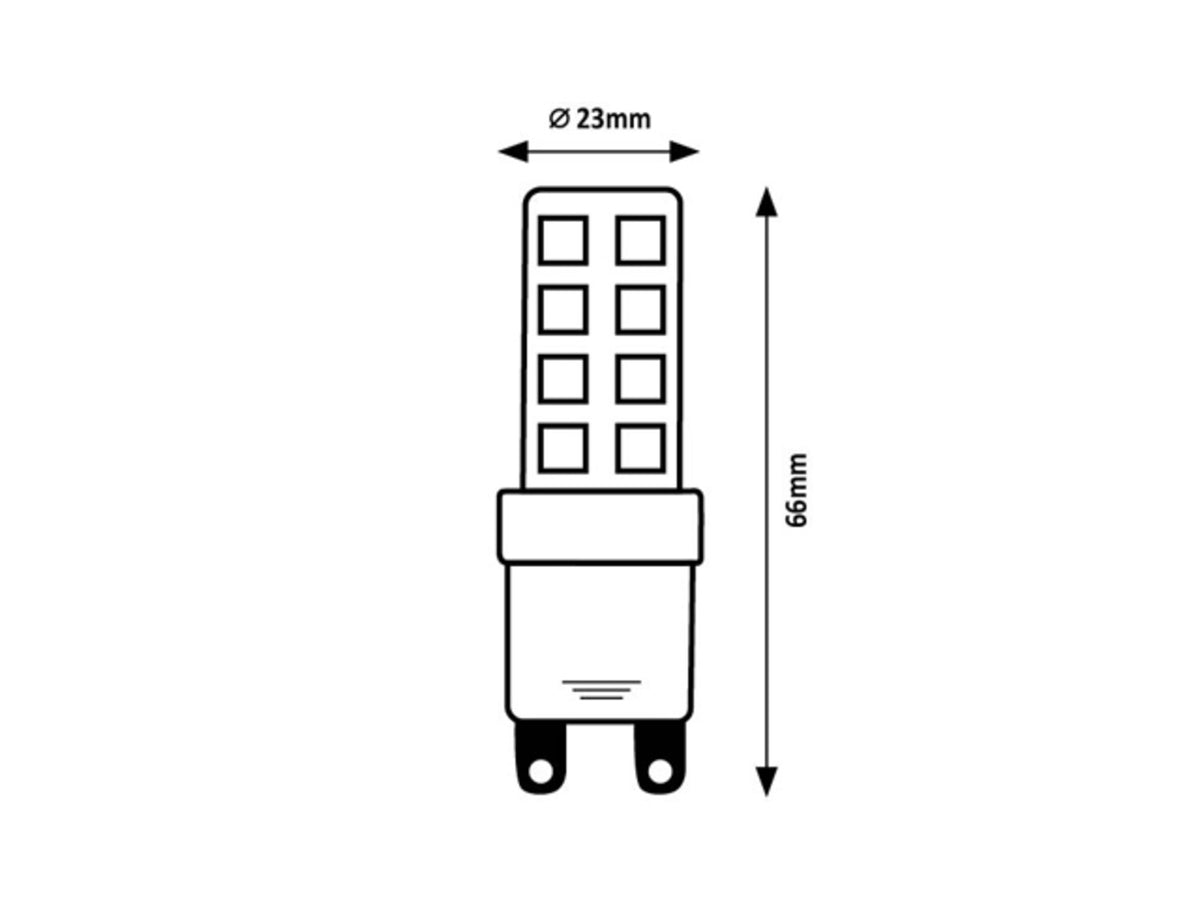 Bec led dulie G9, 9W, 1120 lumeni, lumina calda, 3000K, Rabalux, 79175