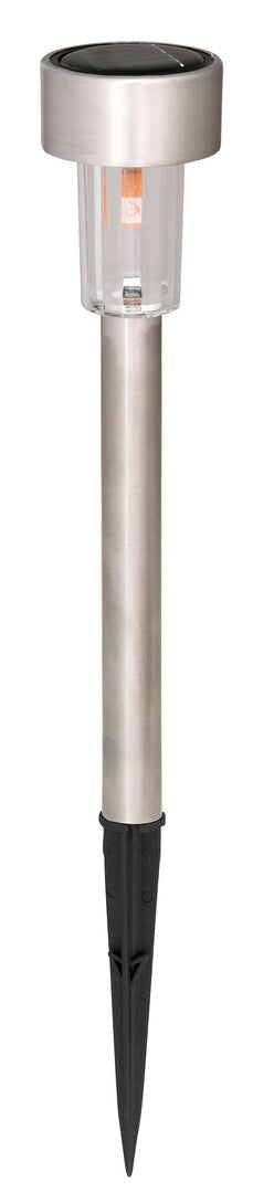 Lampa LED exterior solara Solar 1, crom satin, 0,1W, IP44, Rabalux, 8366