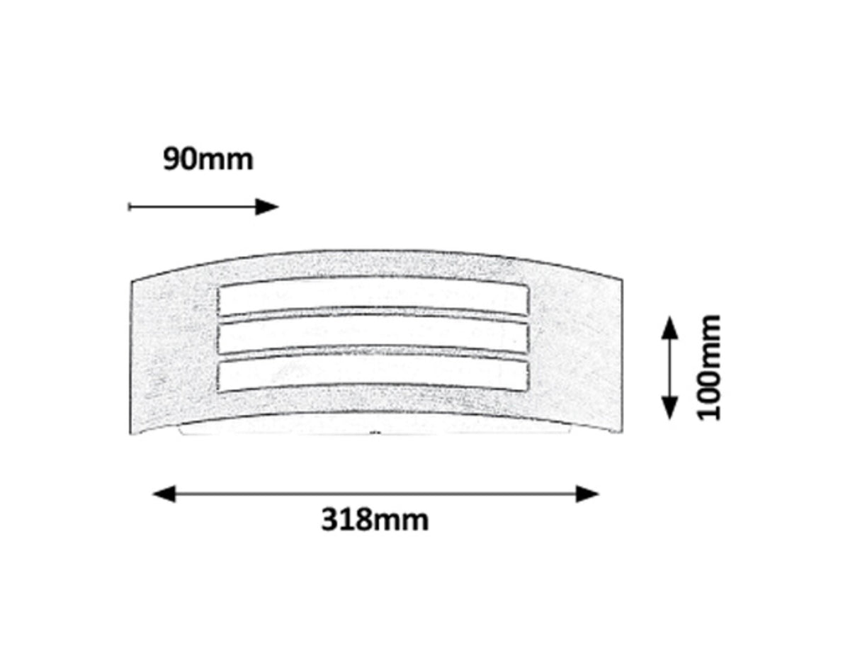Aplica exterior Roma, auriu antic, 1 x E27, IP44, Rabalux, 8511