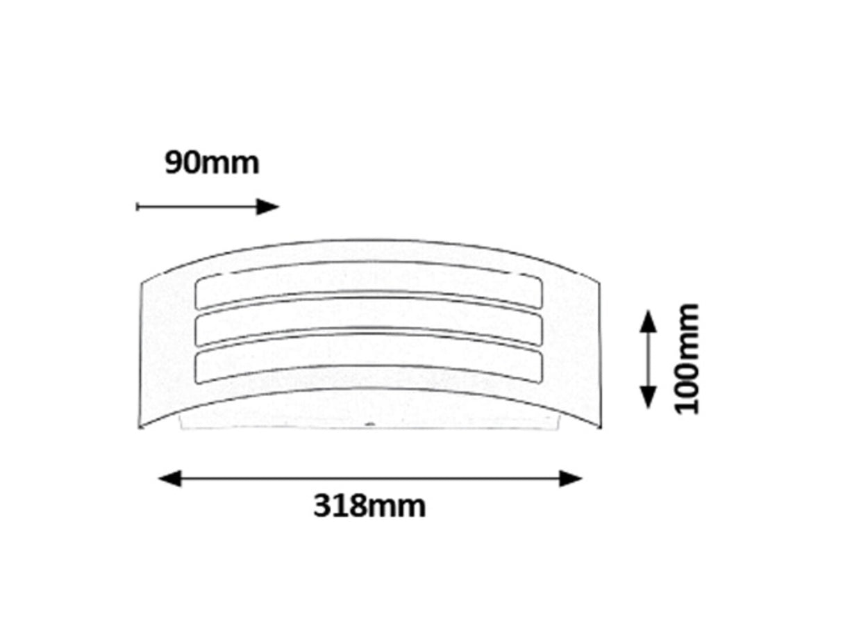 Aplica exterior Roma, antracit, 1 x E27, IP44, Rabalux, 8776