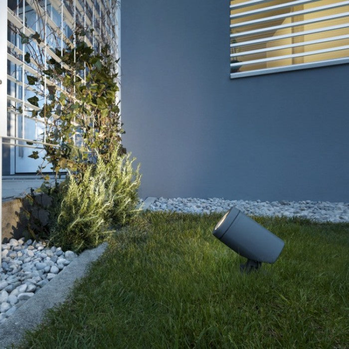 Miniproiector LED exterior Felix, gri inchis, 7W, 420 lm, 3000K, IP65, Redo, 9041