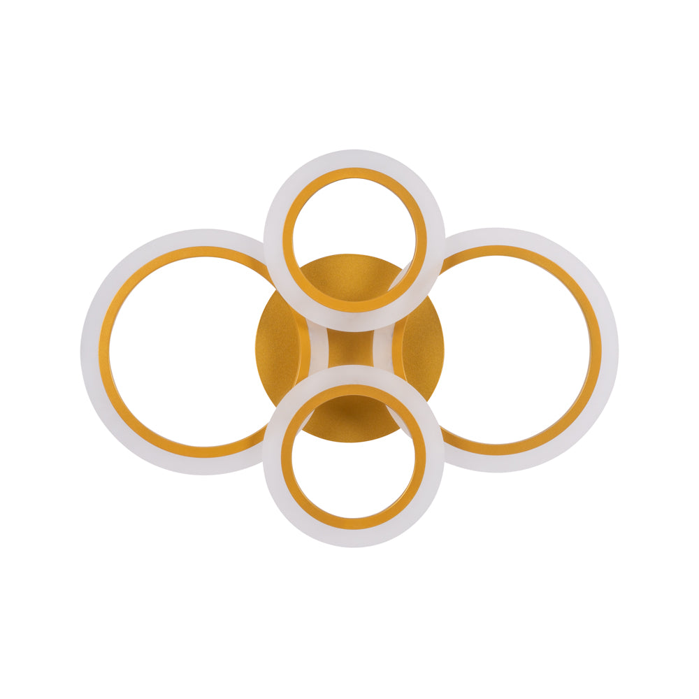 Lustra LED cu telecomanda, 56W, auriu, 3120 lumeni, 3500-6000K, D56cm, 75199