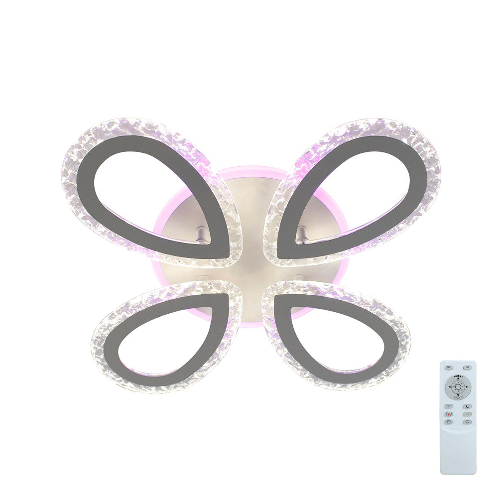 Plafonieră LED RGB cu telecomandă, lumină reglabilă (caldă, neutră, rece), 55W, 4400lm, IP20, LE75387