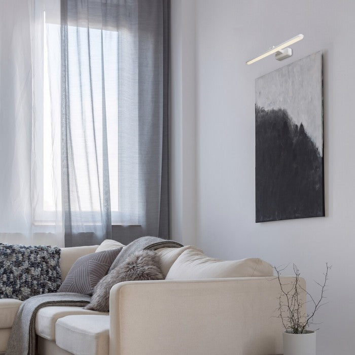 Aplica Nabil, alb mat, LED, 15W, 830 lumeni, alb neutru 4000K, L.61 cm, Rabalux 71148