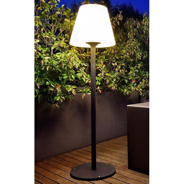 Lampadar exterior PINO, gri inchis, 1xE27, H.150cm, D.35cm, IP65, Redo 9978