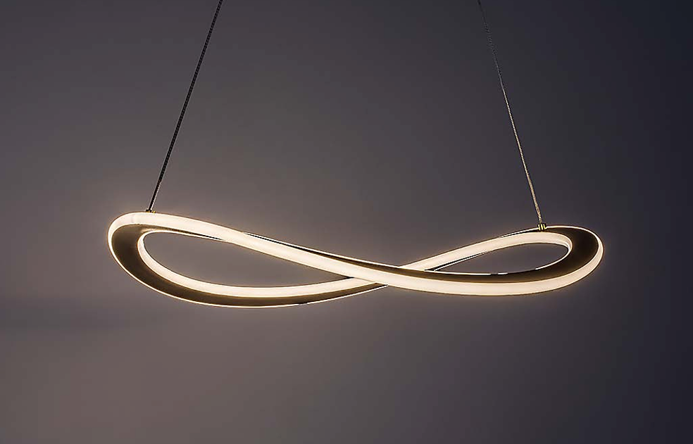 Lustra suspendata LED Kallira, auriu mat, 40W, 2100lm, 3000K, H.150cm, IP20, Rabalux, 72281