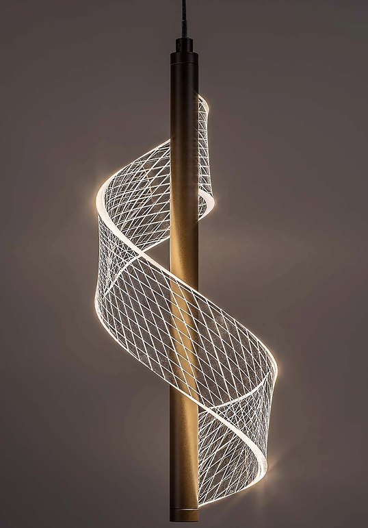 Lustra suspendata LED Zofrael, auriu mat, 6W, 550lm, 3000K, H.120cm, IP20, Rabalux, 72414