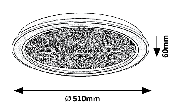 Plafoniera LED cu telecomanda Zofrael, auriu mat, 34W, 2400lm, 3000K-6500K, D.51cm, IP20, Rabalux, 71282