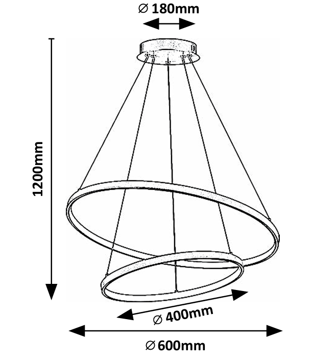 Lustra suspendata LED cu telecomanda Beliza, auriu mat, 75W, 6100lm, 3000K-6500K, H.120cm, IP20, Rabalux, 72348