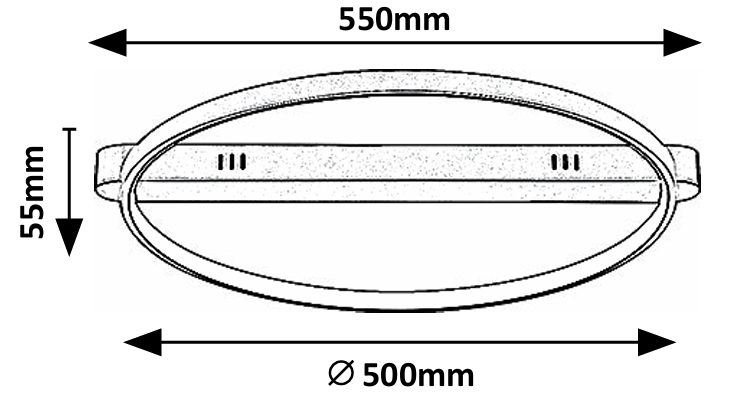 Plafoniera LED Beliza, auriu mat, 45W, 3200lm, 3000K, D.50cm, IP20, Rabalux, 71347
