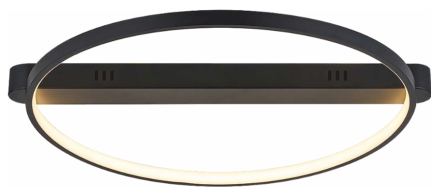 Plafoniera LED Beliza, negru mat, 45W, 3200lm, 3000K, D.50cm, IP20, Rabalux, 71344