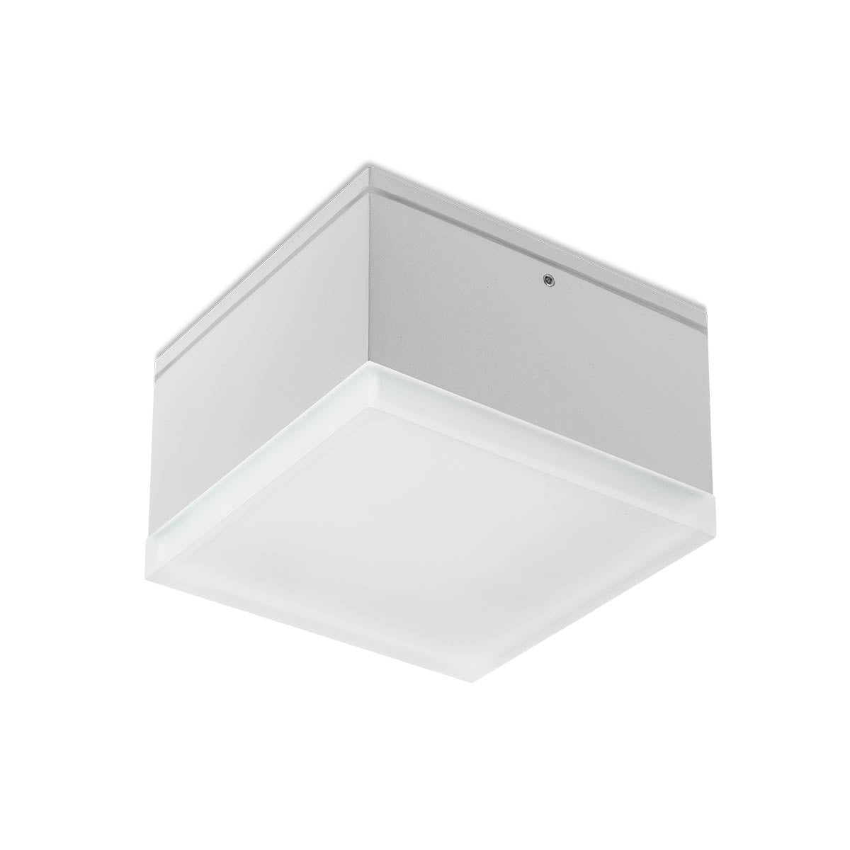 Plafoniera exterior LED Akron, alb mat, 9W, 882lm, 3000K, IP54, Redo, 90108