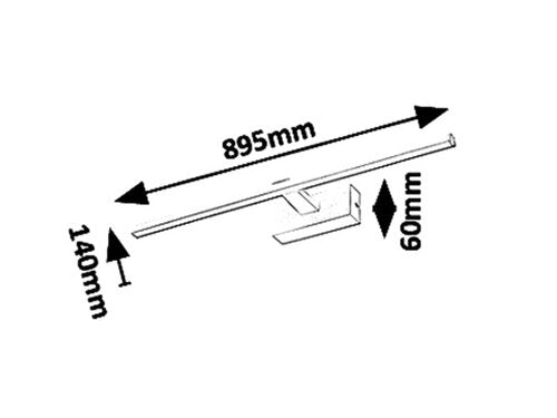 Aplica Albina, alb mat, 900lm, LED 18W, 4000K, Rabalux 1464