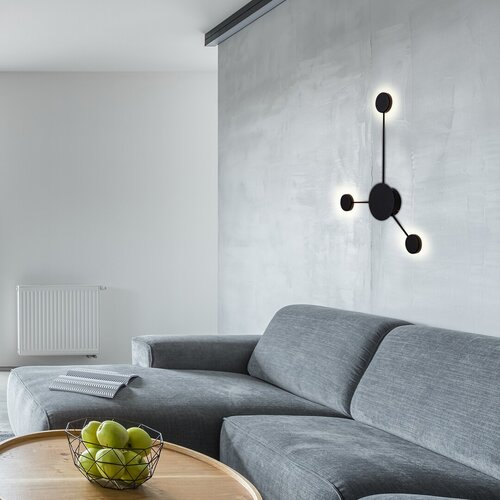 Aplica LED Amadeo, negru, 750lm, 10,5W, 4000K, Rabalux 6259