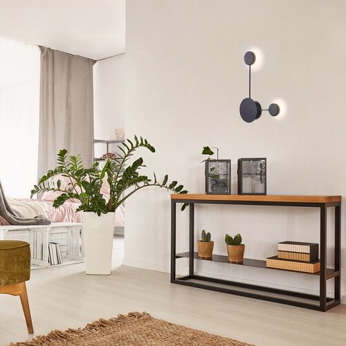 Aplica LED Amadeo, negru, 500lm, 7W, 4000K, Rabalux 6258