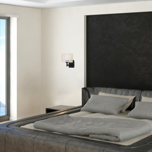 Aplica Aneta, negru, 1xE27 , Rabalux 5093