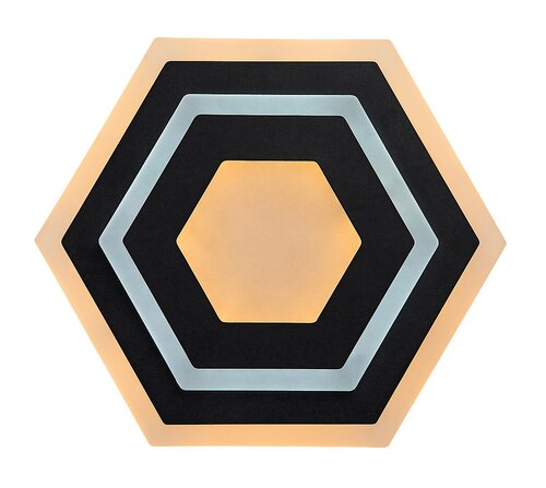 Plafoniera LED Bitsi, negru, 23W, 1000lm, 3000K+6000K, IP20, Rabalux, 71113