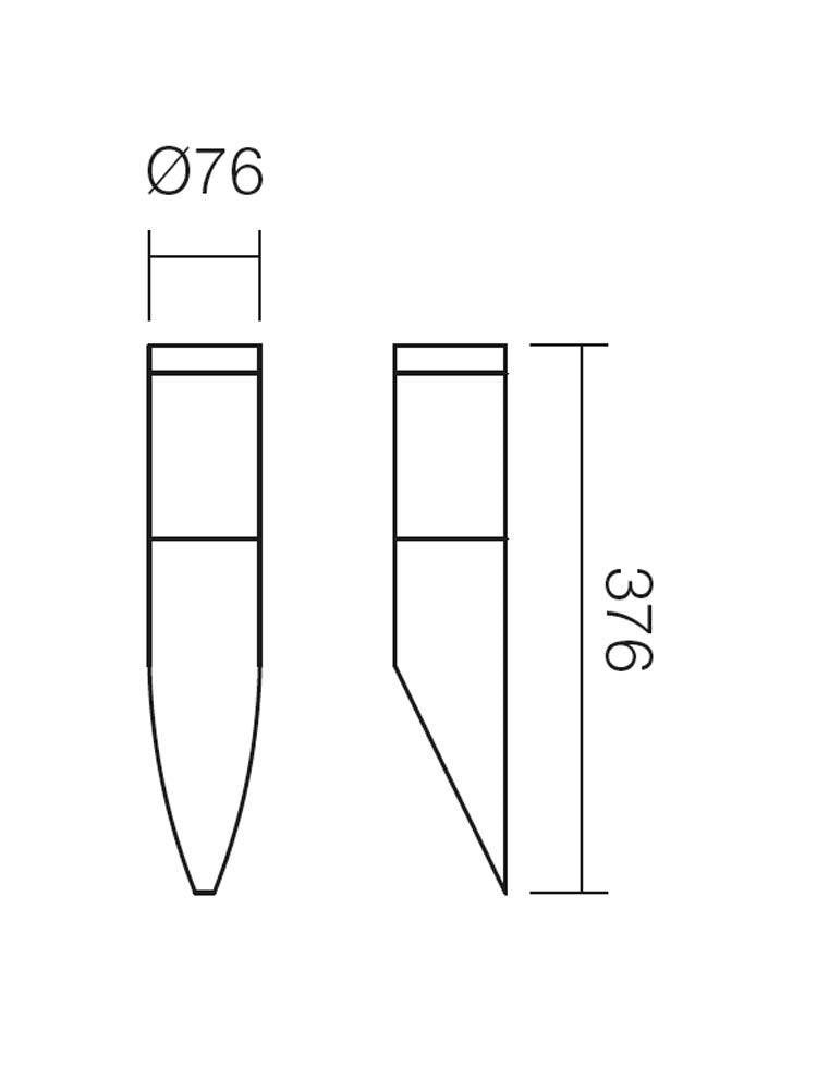 Aplica exterior COLONNA, inox, 1XE27, Smarter 9010