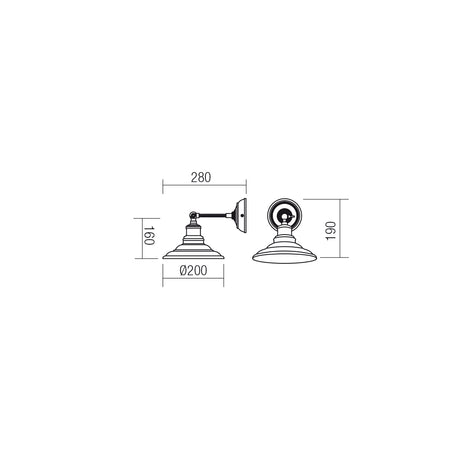 Aplica de perete SPINNER, alb mat, 1XE27, Smarter 01-1290