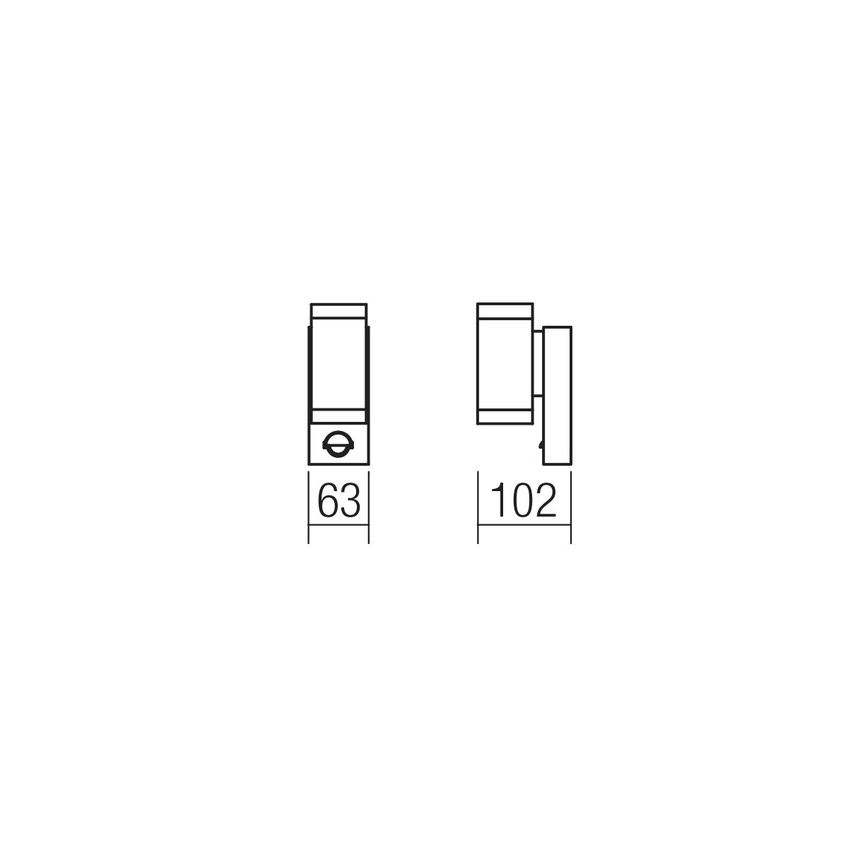 Aplica exterior VINCE, gri inchis, LED 2 x 3W, 3000K, 2 x 288 lm, Smarter 9453