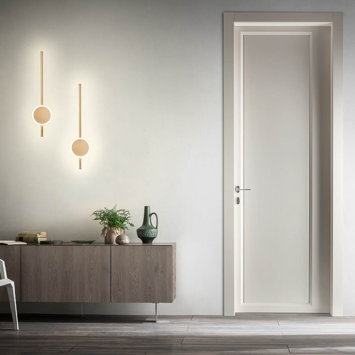 Aplica LED Diaz, auriu mat, 18W, 1935 lm, 3000K, IP20, Redo, 01-2700