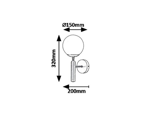 Aplica Divina, auriu, E14 1x 9W, Rabalux 5351