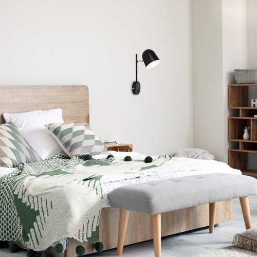 Aplica Egon, negru mat, 1xE14 , Rabalux 5242