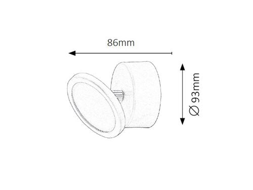 Aplica Elsa, alb mat, 420lm, LED 6W, 4000K, Rabalux 2713