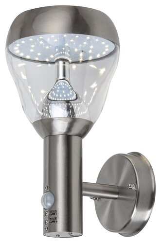 Aplica LED exterior Amalfi, crom satin, 8,5W, 760lm, 4000K, IP44, Rabalux, 7920