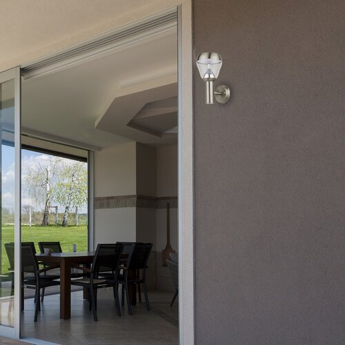 Aplica LED exterior Amalfi, crom satin, 8W, 760lm, 4000K, IP44, Rabalux, 7919