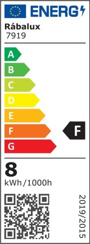 Aplica LED exterior Amalfi, crom satin, 8W, 760lm, 4000K, IP44, Rabalux, 7919