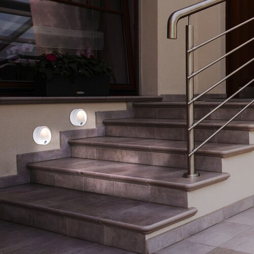 Aplica LED exterior Amarillo, alb, 1,5W, 50lm, 3000K, IP44, Rabalux, 7980