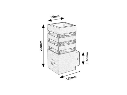Aplica exterior Ankara, antracit, 1xE27, IP44, Rabalux, 77025