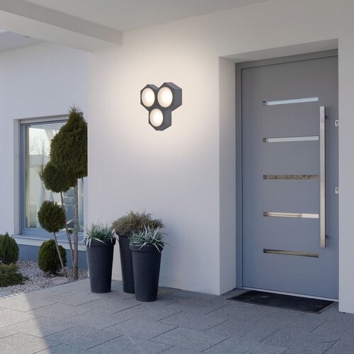 Aplica LED exterior Avola, antracit, 9W, 680lm, 3000K, IP54, Rabalux, 7964